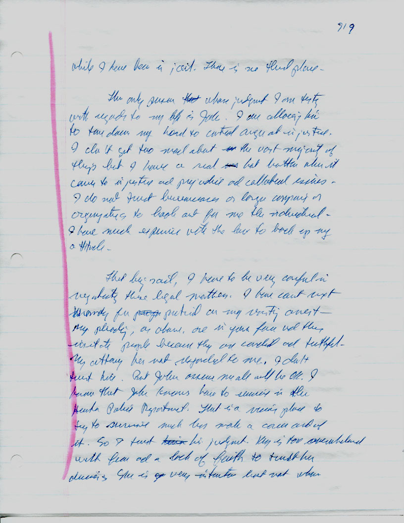 Dr John WorldPeace 2008 Prison Journal